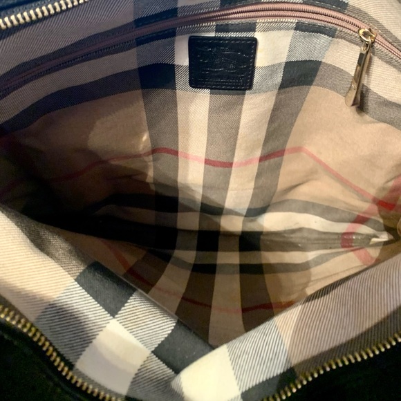 Black Burberry Canvas Tote Bag - Picture 12 of 16